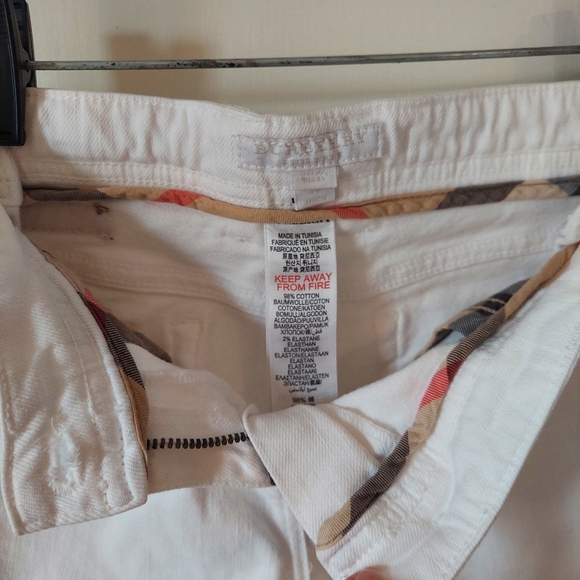 Burberry White Denim Shorts - Picture 7 of 11